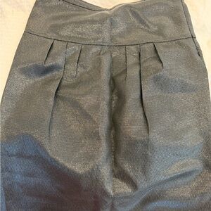 Burberry Shimmering Silver Pencil Skirt